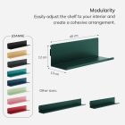 JAN NOWAK JOANNE Fali polc 400 mm, Modern: palackzöld