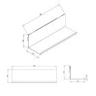 JAN NOWAK JOANNE Fali polc 400 mm, Modern: palackzöld