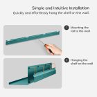 JAN NOWAK JOANNE Fali polc 1200 mm, Modern: tengerszínű