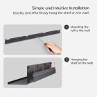 JAN NOWAK JOANNE Fali polc 1200 mm, antracit