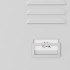 JAN NOWAK Névjegykártyavédő Betét, 80 X 40 mm, 10 Darabos Készlet