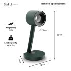 Diablo World of Tanks RGB fejhallgató-tartó