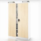 JAN NOWAK JAN II fém iratszekrény 1150x1850x400, modell fehér-sonoma tölgy