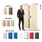 JAN NOWAK JAN II fém iratszekrény 1150x1850x400, modell fehér-sonoma tölgy