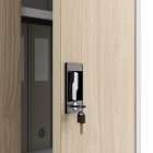 JAN NOWAK JAN II fém iratszekrény 1150x1850x400, modell fehér-sonoma tölgy