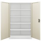 JAN NOWAK JAN II fém iratszekrény 1150x1850x400, modell fehér-sonoma tölgy