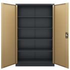 JAN NOWAK JAN II fém iratszekrény 1150x1850x400, modell antracit/dió