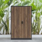 JAN NOWAK JAN II fém iratszekrény 1150x1850x400, modell antracit/dió