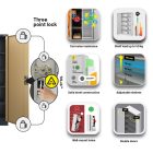 JAN NOWAK JAN II fém iratszekrény 1150x1850x400, modell antracit/dió