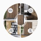 JAN NOWAK JAN II fém iratszekrény 1150x1850x400, modell antracit/dió