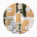 JAN NOWAK JAN II fém iratszekrény 1150x1850x400, Fehér - Arany tölgy