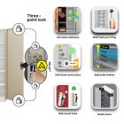 JAN NOWAK JAN II fém iratszekrény 1150x1850x400, Fehér - Arany tölgy