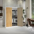 JAN NOWAK JAN II fém iratszekrény 1150x1850x400, Fehér - Arany tölgy