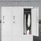 JAN NOWAK BARTEK 2 plus pléh öltözőszekrény lábakon, 4 rekeszes 559 × 1720 × 450, szürke