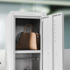 JAN NOWAK KACPER II 1 Plus öltözőszekrény, kétmodulos, 300 × 1800 × 500 mm, szürke