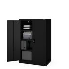JAN NOWAK KEVIN D600 fém iratszekrény 900x1400x600, fekete
