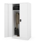 JAN NOWAK DAWID D600 fém öltözőszekrény, tárolószekrény, 900x1850x600 mm, fehér