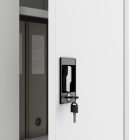 JAN NOWAK DAWID D600 fém öltözőszekrény, tárolószekrény, 900x1850x600 mm, fehér