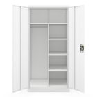 JAN NOWAK DAWID D600 fém öltözőszekrény, tárolószekrény, 900x1850x600 mm, fehér