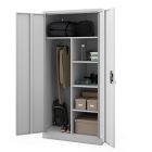 JAN NOWAK DAWID D600 fém öltözőszekrény, tárolószekrény, 900x1850x600 mm, szürke