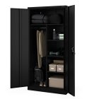 JAN NOWAK DAWID D600 fém öltözőszekrény, tárolószekrény, 900x1850x600 mm, fekete