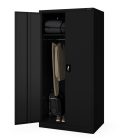 JAN NOWAK DAWID D600 fém öltözőszekrény, tárolószekrény, 900x1850x600 mm, fekete