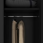 JAN NOWAK DAWID D600 fém öltözőszekrény, tárolószekrény, 900x1850x600 mm, fekete