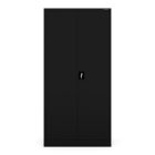 JAN NOWAK DAWID D600 fém öltözőszekrény, tárolószekrény, 900x1850x600 mm, fekete