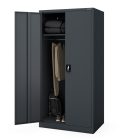 JAN NOWAK DAWID D600 fém öltözőszekrény, tárolószekrény, 900x1850x600 mm, antracit