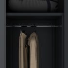 JAN NOWAK DAWID D600 fém öltözőszekrény, tárolószekrény, 900x1850x600 mm, antracit