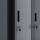 JAN NOWAK KACPER  D600 fém öltözőszekrény, 800x1800x600, modell antracit