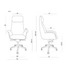 UNIQUE APUS vezetői irodai szék, eco-bőr
