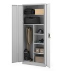 JAN NOWAK DAWID H2200 fém öltözőszekrény, tárolószekrény, 900x2200x450 mm, szürke
