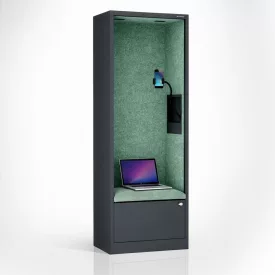   JAN NOWAK SALLY MentalBox hangszigetelt akusztikus fülke 1850 x 600 x 400 mm, antracit-zöld