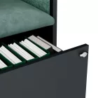 JAN NOWAK SALLY MentalBox hangszigetelt akusztikus fülke 1850 x 600 x 400 mm, antracit-zöld