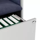 JAN NOWAK SALLY MentalBox hangszigetelt akusztikus fülke 1850 x 600 x 400 mm, szürke-kék