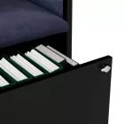 JAN NOWAK SALLY MentalBox hangszigetelt akusztikus fülke 1850 x 600 x 400 mm, fekete-kék