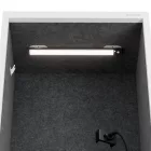 JAN NOWAK SALLY MentalBox hangszigetelt akusztikus fülke 1850 x 600 x 400 mm, fehér-sötétszürke