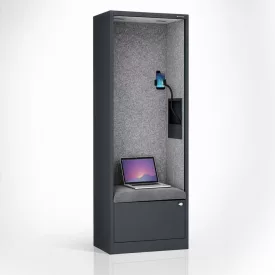   JAN NOWAK SALLY MentalBox hangszigetelt akusztikus fülke 1850 x 600 x 400 mm, antracit-szürke