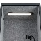JAN NOWAK SALLY MentalBox hangszigetelt akusztikus fülke 1850 x 600 x 400 mm, antracit-szürke