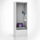 JAN NOWAK SALLY MentalBox hangszigetelt akusztikus fülke 1850 x 600 x 400 mm, fehér-szürke