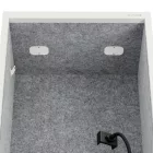 JAN NOWAK SALLY MentalBox hangszigetelt akusztikus fülke 1850 x 600 x 400 mm, fehér-szürke