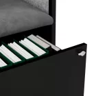 JAN NOWAK SALLY MentalBox hangszigetelt akusztikus fülke 1850 x 600 x 400 mm, fekete-szürke