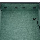 JAN NOWAK SALLY MentalBox hangszigetelt akusztikus fülke 1850 x 1150 x 400 mm, antracit-zöld