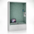 JAN NOWAK SALLY MentalBox hangszigetelt akusztikus fülke 1850 x 1150 x 400 mm, szürke-zöld