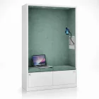 JAN NOWAK SALLY MentalBox hangszigetelt akusztikus fülke 1850 x 1150 x 400 mm, fehér-zöld