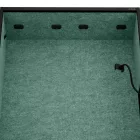 JAN NOWAK SALLY MentalBox hangszigetelt akusztikus fülke 1850 x 1150 x 400 mm, fekete-zöld