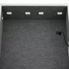 JAN NOWAK SALLY MentalBox hangszigetelt akusztikus fülke 1850 x 1150 x 400 mm, fehér-sötétszürke