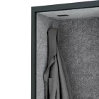 JAN NOWAK SALLY MentalBox hangszigetelt akusztikus fülke 1850 x 1150 x 400 mm, fekete-szürke