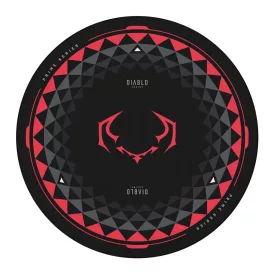   DIABLO Chairs csúszásgátló gamer székalátét, Fekete‑Piros